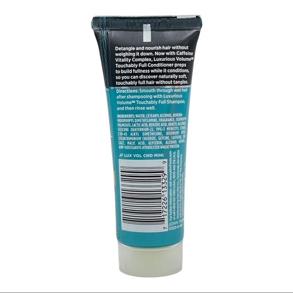 7 Pk John Frieda Luxurious Volume Touchably Full Conditioner 1.5 oz Travel Size - Picture 3 of 4